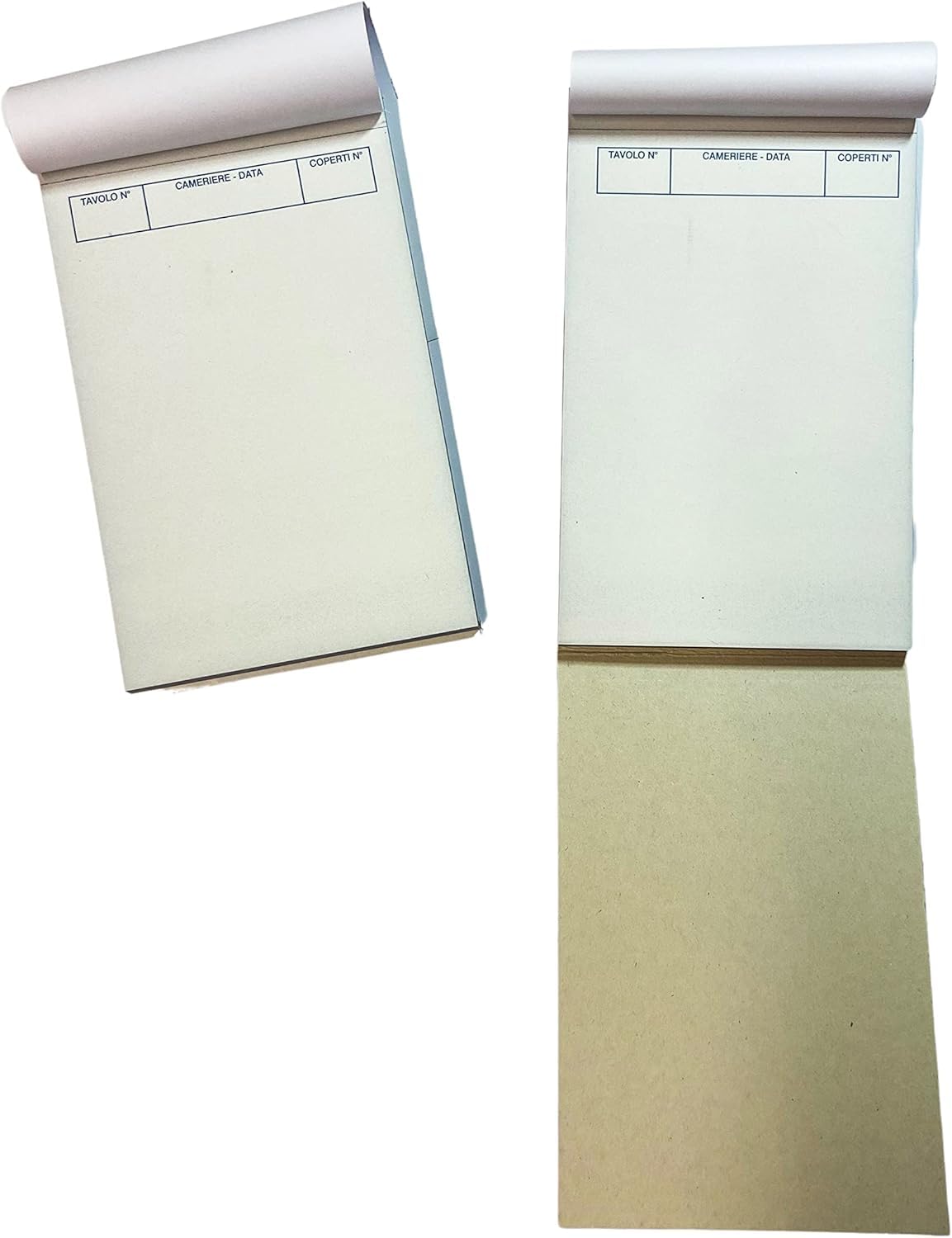 Générique Blocs de commandes sans lignes, autocopiants, 100 feuilles par bloc, usage restauration, bar, pub, pizzeria (50 blocs)