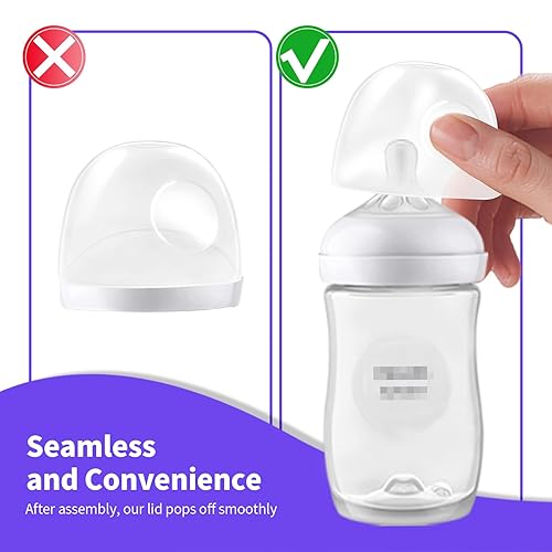Miniatura 4 de Tapa para biberón compatible con botellas naturales Philips Avent, tapa de botella suave y segura para botellas de plástico natural y vidrio de