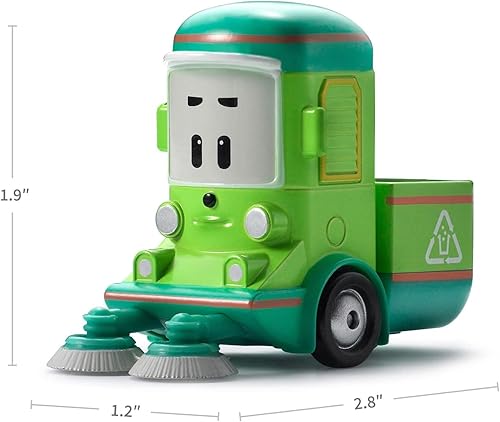 Miniatura 19 de Robocar Poli, Poke - Autos de juguete de metal, excavadora, vehículos de construcción, camión de juguete, regalos de cumpleaños para niños y niñas