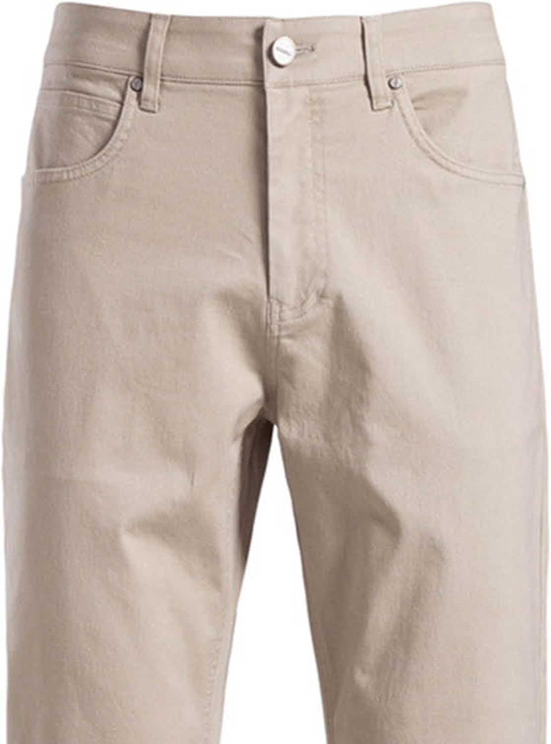 Mens Cotton Golf Pants Stretch Travel Work Dress Pants Lightweight Fashion Casual Outdoor Trousers with Pockets