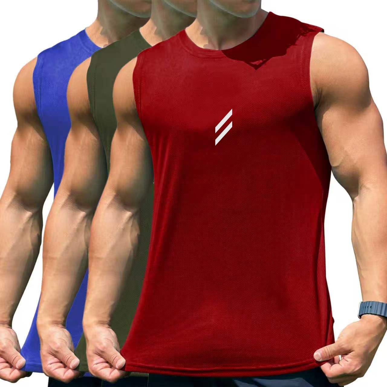 タンクトップ メンズ タンクトップ 3枚セット トレーニング ノースリーブ フィットネスTシャツ 筋トレ スポーツインナー 吸汗速乾 スポーツウェア 通気性 フィットネス 春 夏 秋 冬