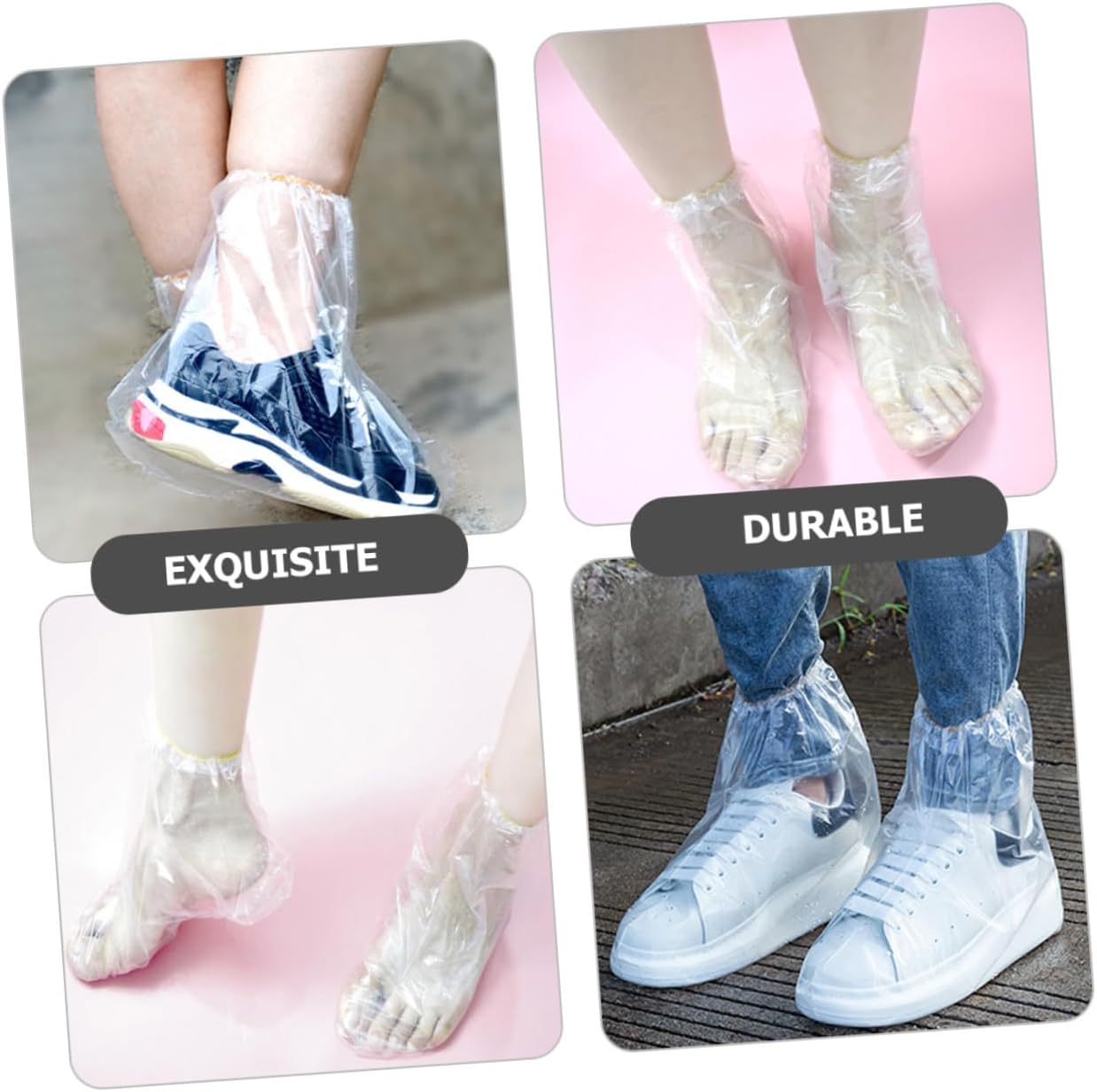 CALLARON 20pcs Disposable Foot Covers Thickened Foot Masks for Pedicure Soak and Shoe Trying for and Beauty Salons