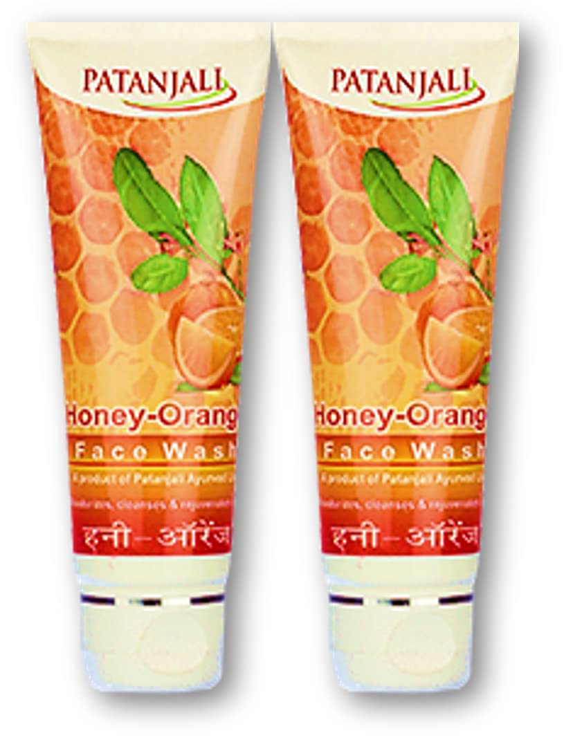 Patanjali Honey Orange Face Wash 60g (Pack of 2) Unique Amazon.in