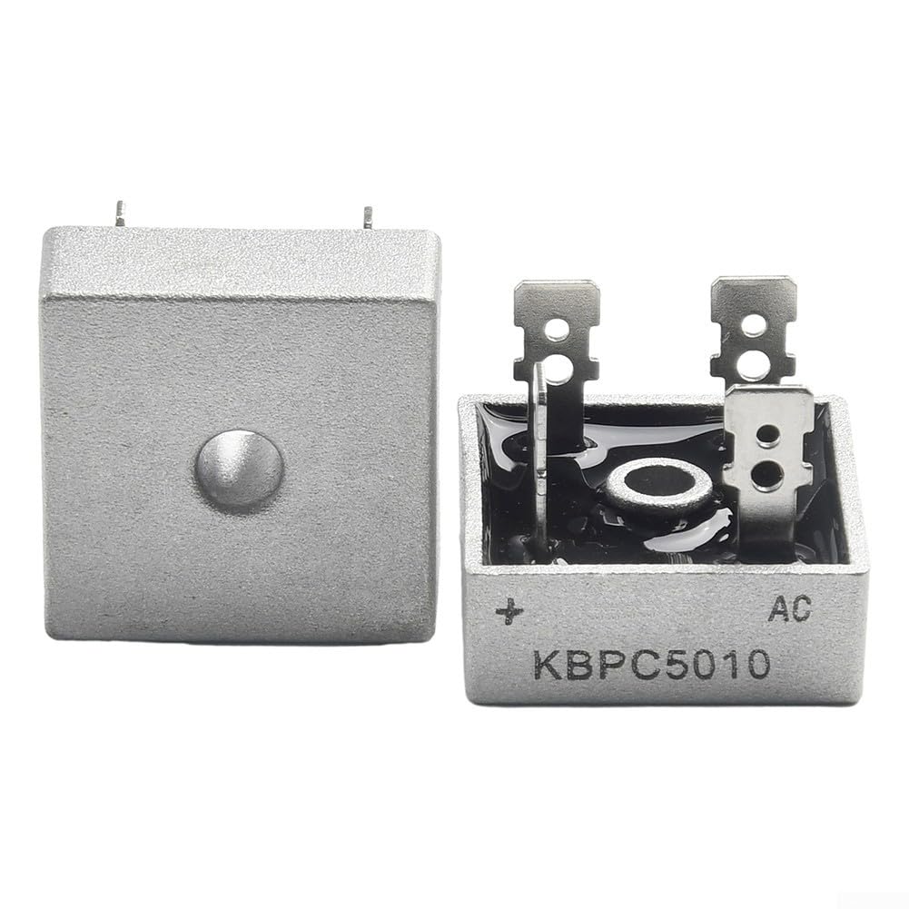 Produktbild von 5 Stück Gleichrichter Brücke KBPC5010 – 50A, 1000V, Metallgehäuse Für Einphasigen Strom