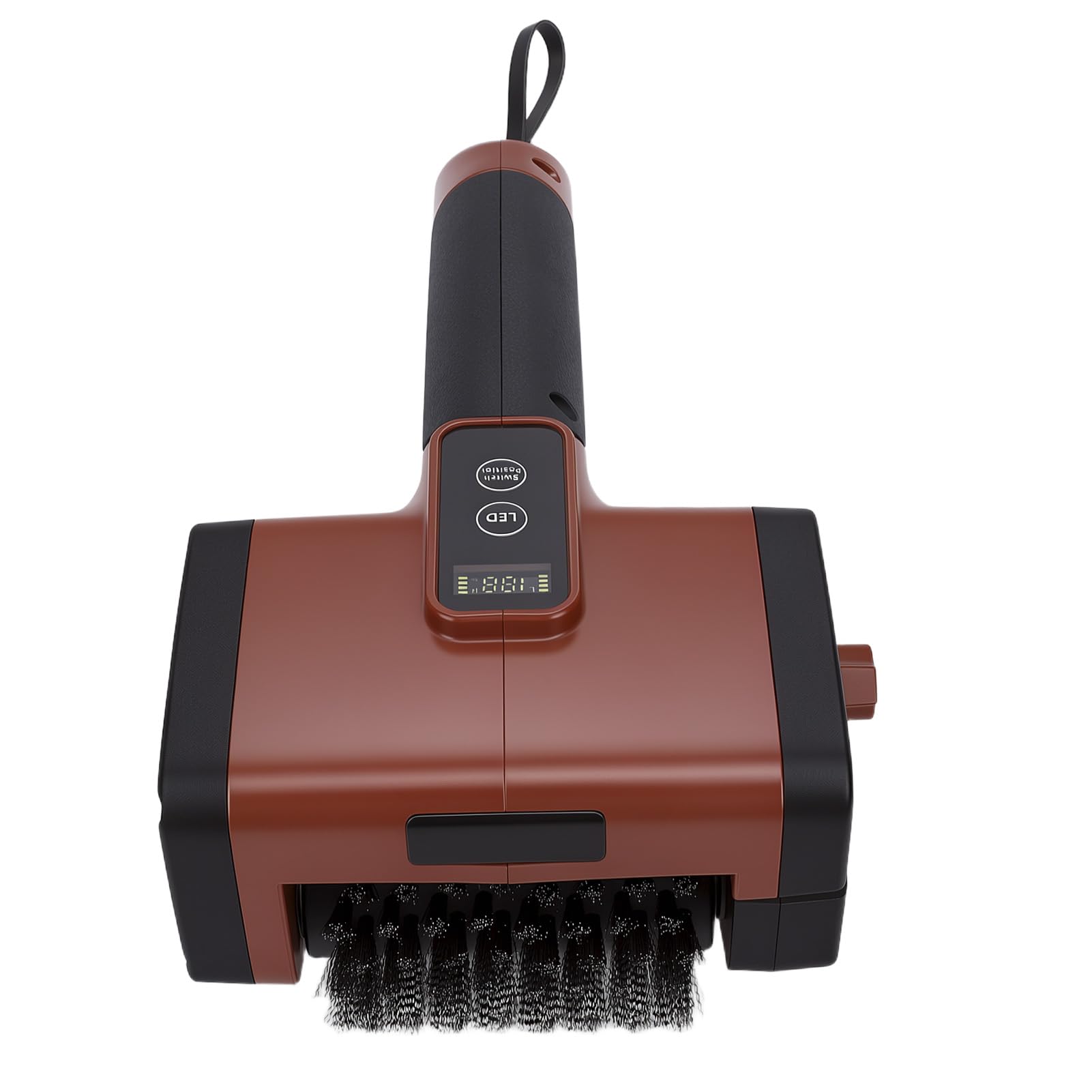 Sxhlseller Spazzola per Barbecue con Luce a LED, Detergente per Griglia Elettrica Ricaricabile |Lavapavimenti Rotante in Acciaio Inossidabile 304 Antispruzzo con Impugnatura Ergonomica per Uso Esterno