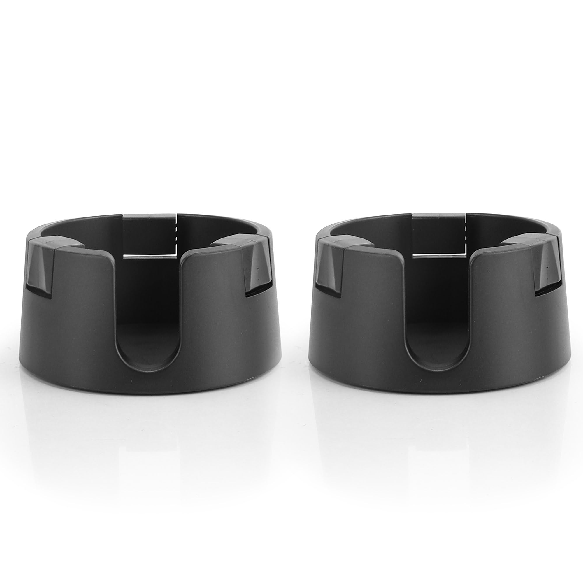 WENLISELL 2PCS Anti-Spill Cup Holder, Adjustable Mug Holder with Tacky Base, Plastic Adhesive Cup Holder on Desk for Home Office Desktop Table Outdoors