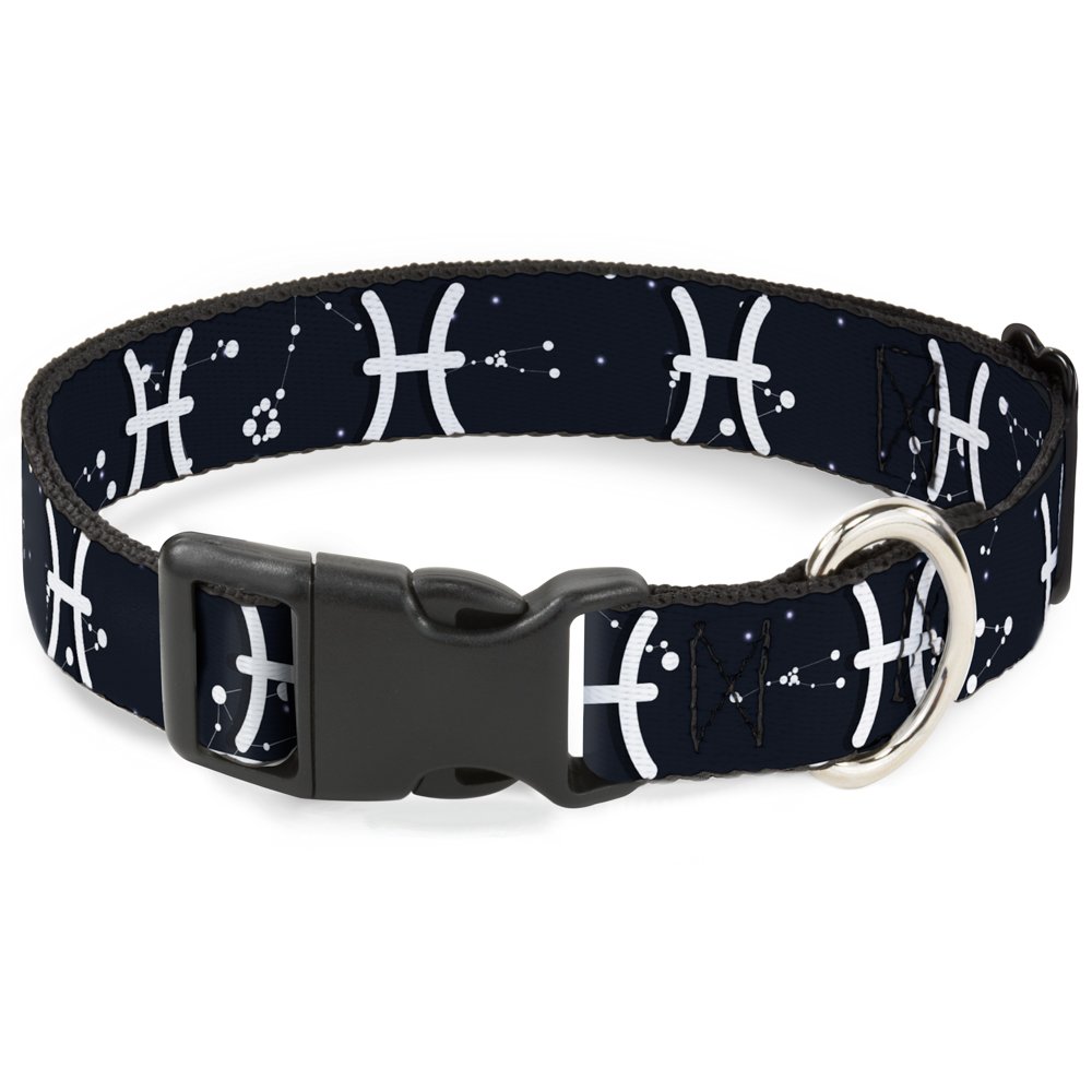 Cuello Grande anticaídas con clip plástico ligero y estampado Piscis Zodiaco