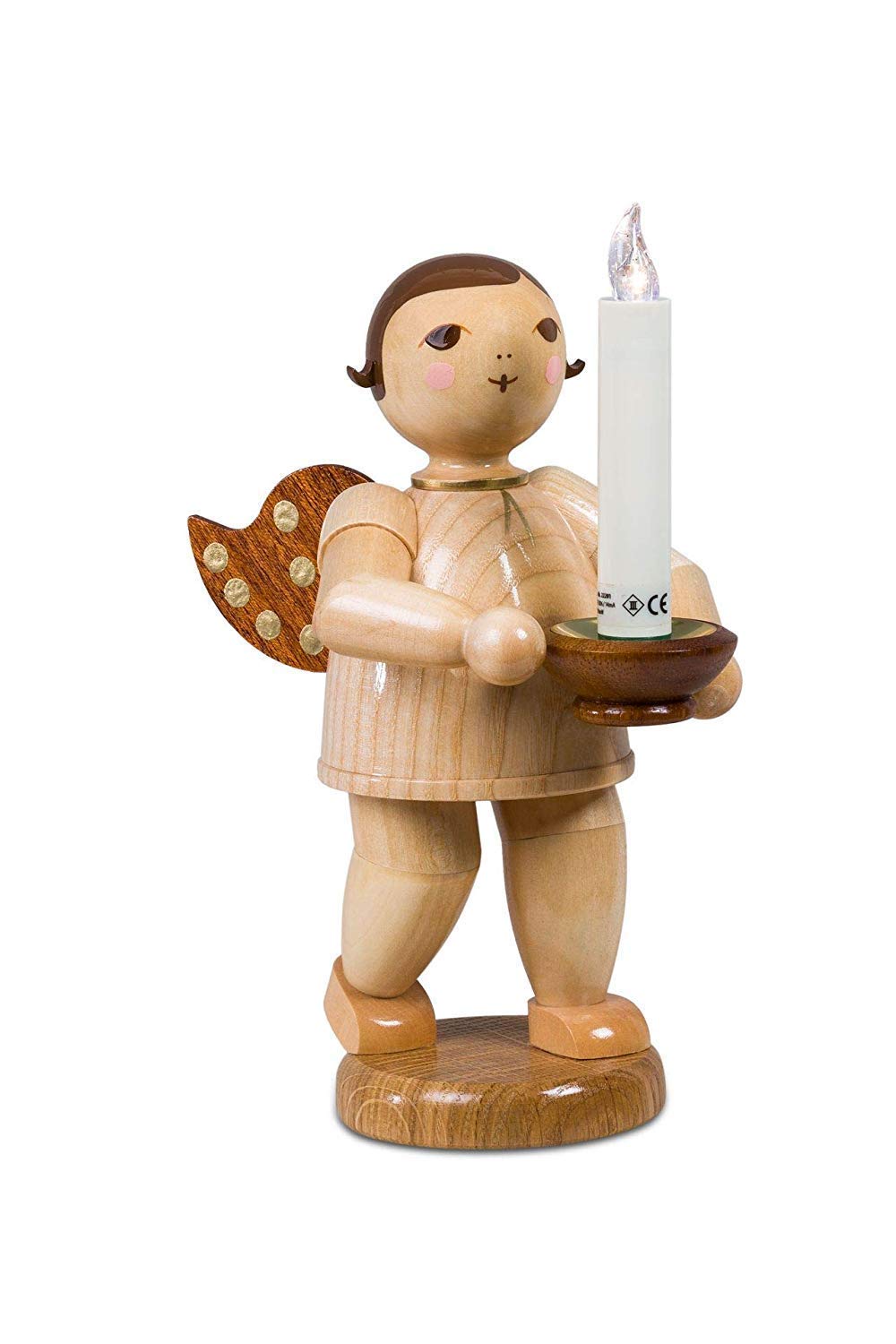 Ángel con boquilla para vela Rudolphs Schatzkiste de 22cm