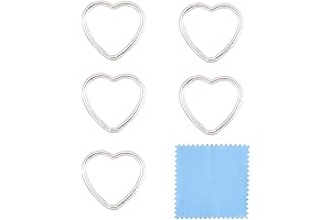 Elecrelive Sterling Silver Heart Linking Rings: A Charm for Timeless Love