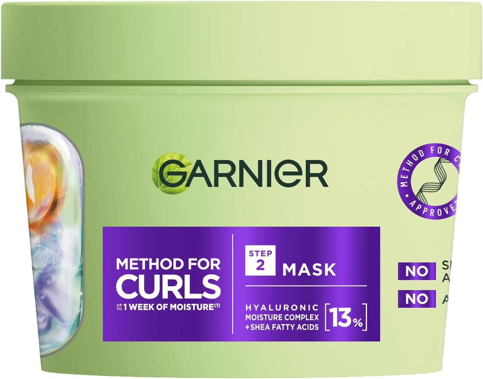 Method for Curls Hair Mask, Curls feel hydrated for up to 7 days, Designed for all curl types including type 4 coils, Deep conditioning hair mask, Vegan Formula, 370ml