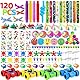NATISSTEKE Mitgebsel Kindergeburtstag, 120 Stück Kindergeburtstag Gastgeschenke, Give Aways Mitbringsel Kindergeburtstag Spielzeug Set, Pinata Füllung, Party-Mitgebsel Kleine Geschenke für Kinder