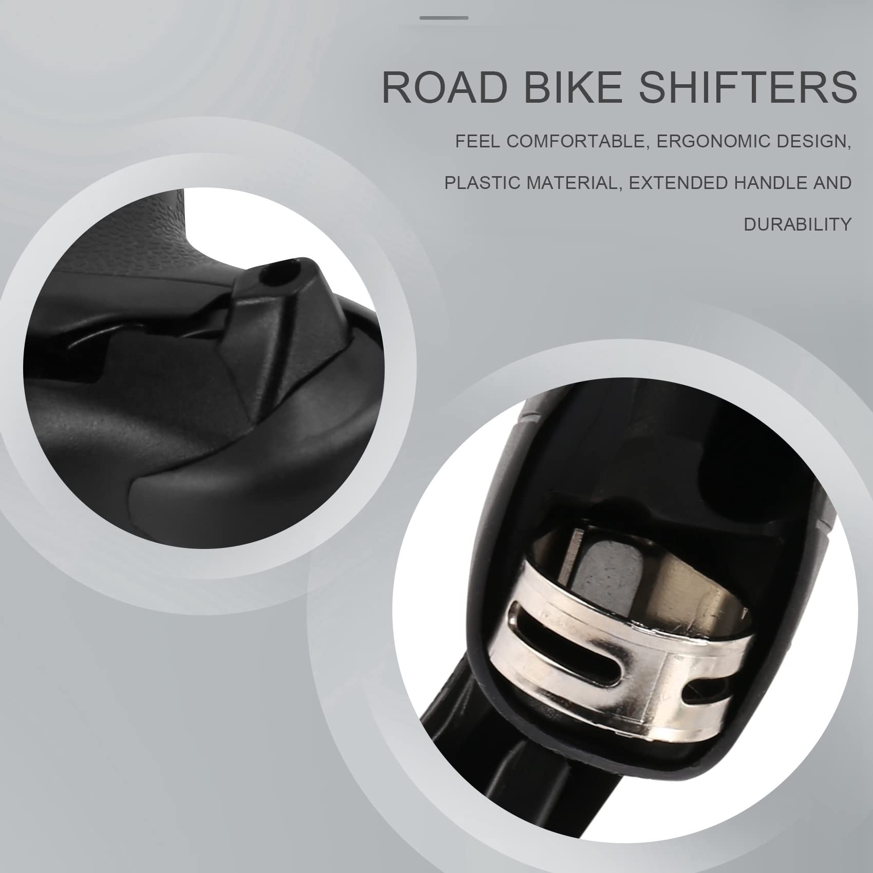 Leve del Cambio per Bici Leve di Comando Doppie 3 X 7 Leva del Cambio per Bici da Strada Leva del Cambio Compatibile per Le Leve