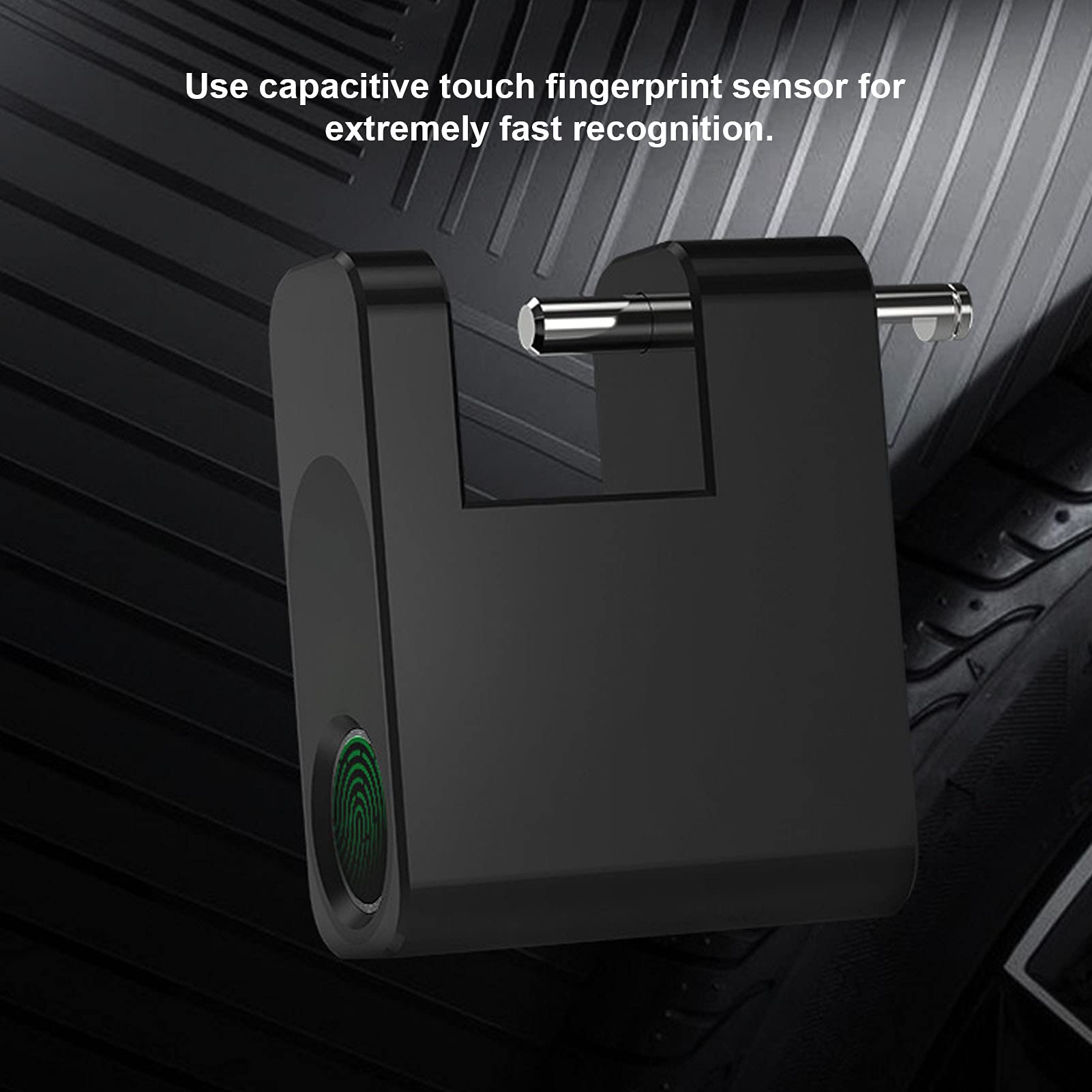 Candado de huellas dactilares seguro y elegante, ideal para maletas, mochilas y uso doméstico, aleación de zinc duradera y construcción de acero inoxidable