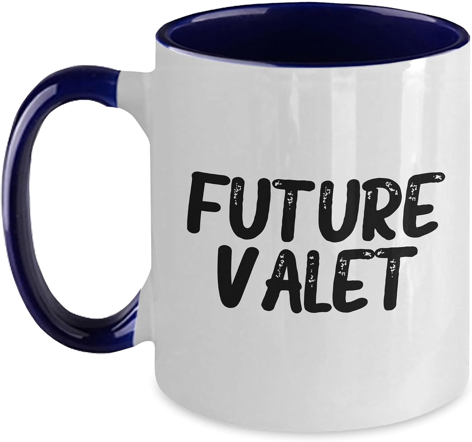 Future Valet Valet Gifts from Men to Future Valet, Two Tone Coffee Mug, Funny Quote, Christmas Unique Gifts