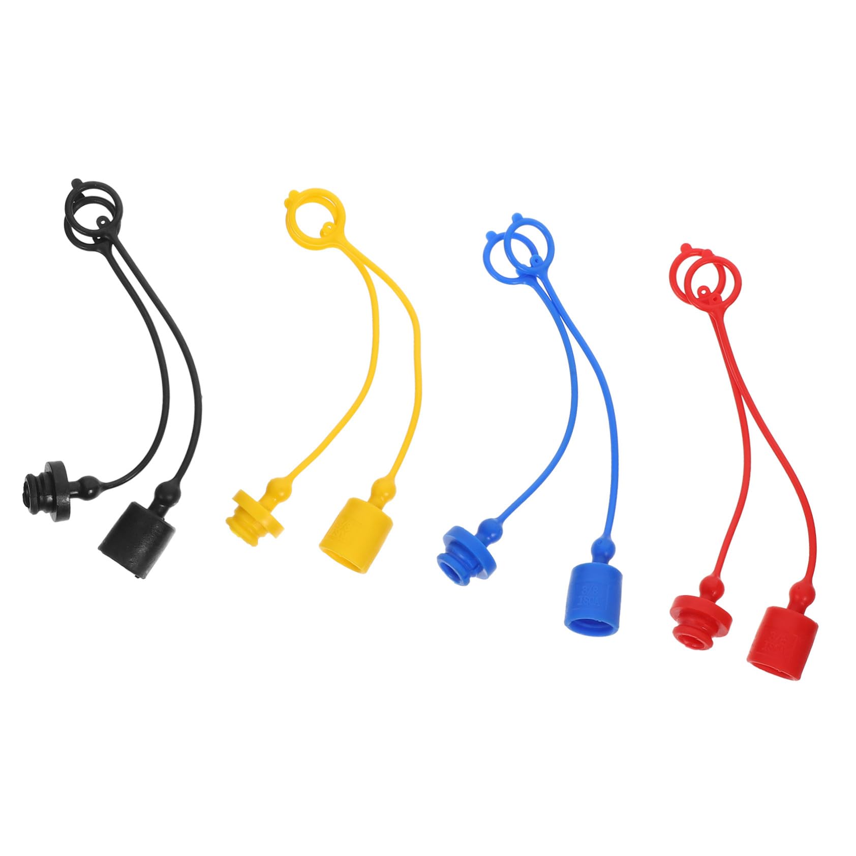 Tapones rápidos ISO7241A de colores surtidos en pack de 8 unidades para protección de maquinaria