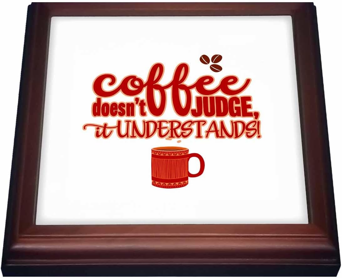 3dRose Trivet with Tile, 8 by 8-Inch, Brown