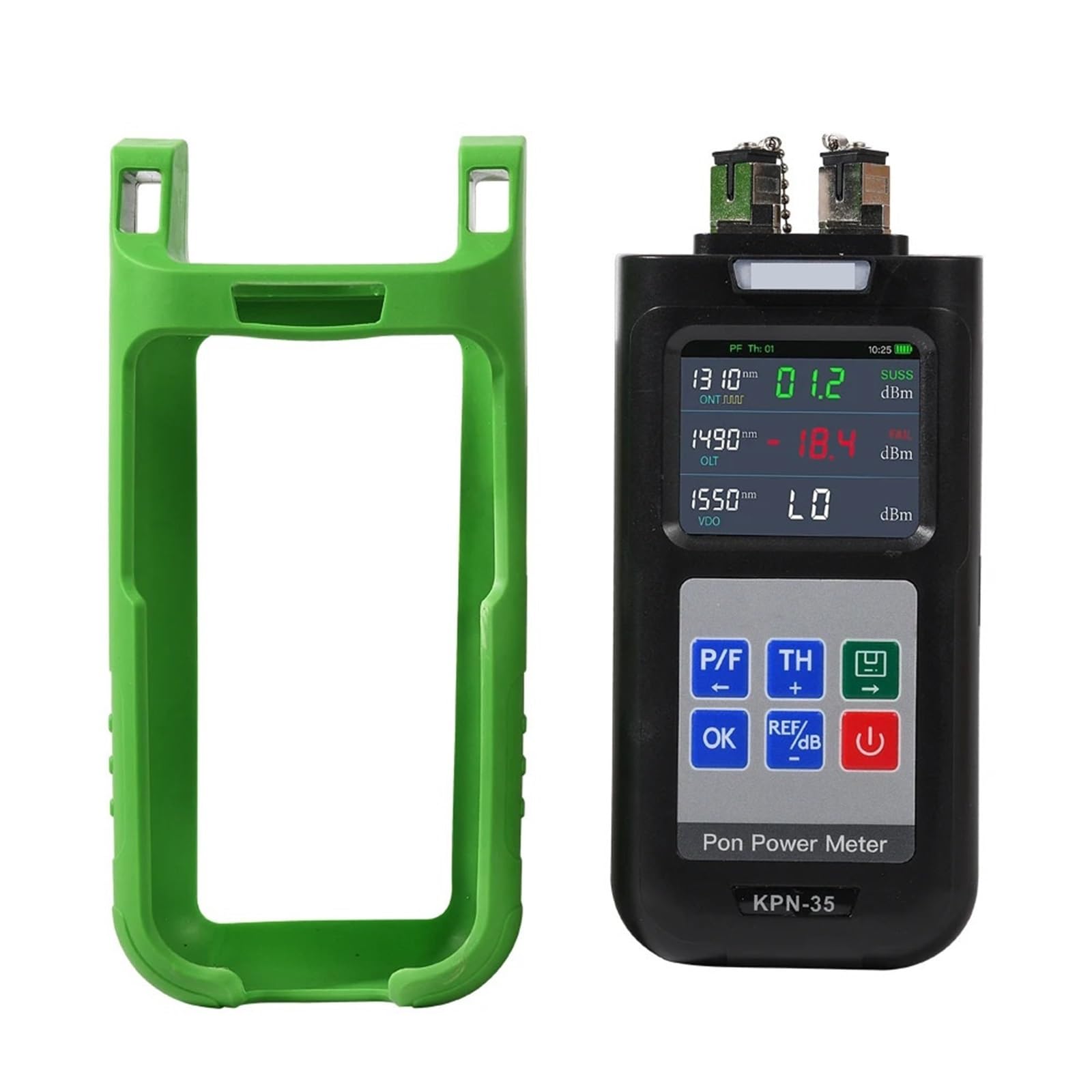 OTDR, Glasfaser-Pon-Leistungsmesser for Pon-Netzwerktests, KPN-35, 1310 nm, 1490 nm, 1550 nm,Anti-Interferenz(KPN-35-APC Connector)