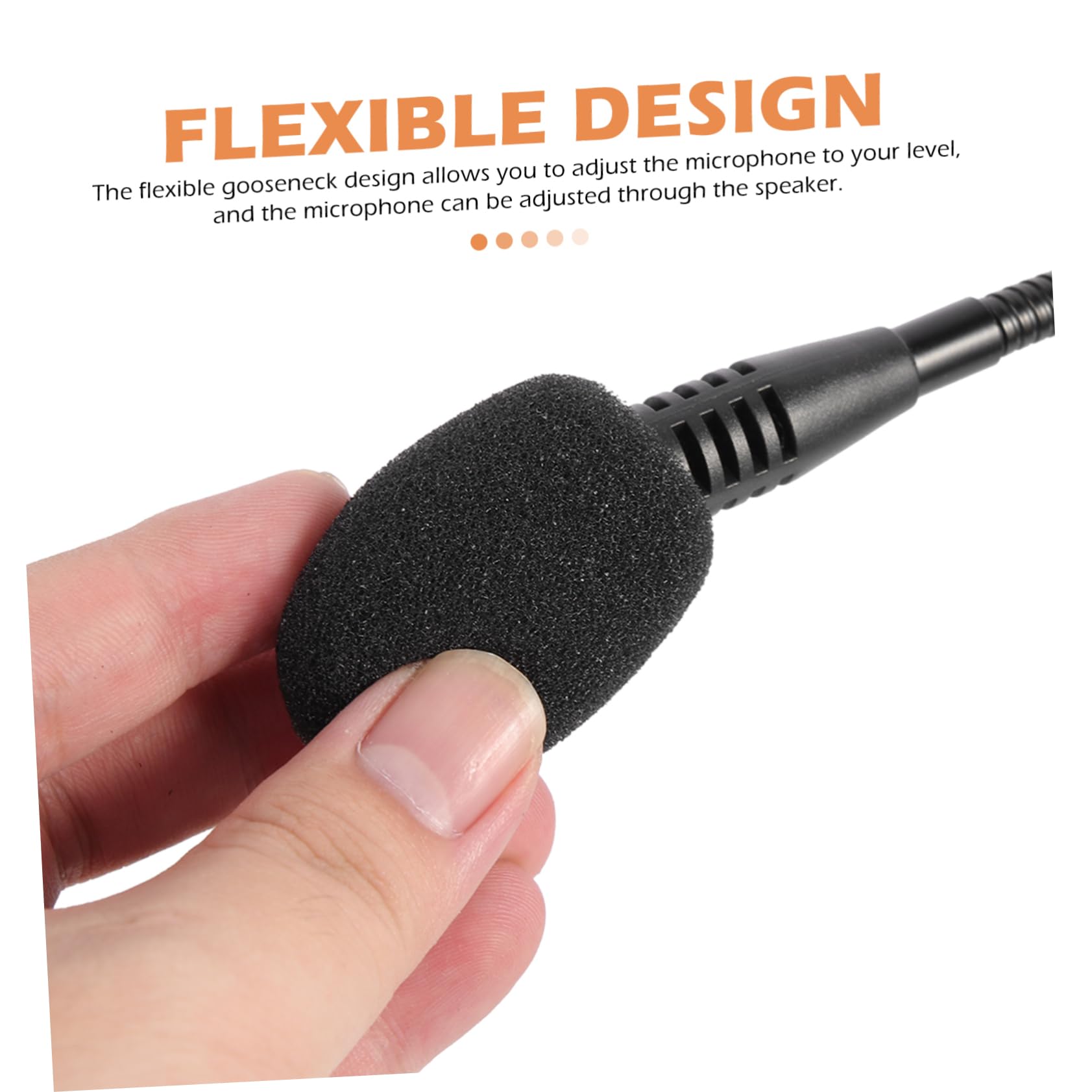 Milisten Wired Conference Microphone with Gooseneck High Sensitivity Capacitive Tabletop Mic for Audio Meetings and Online Calls Compatible with Various Audio Devices