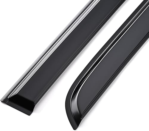 Miniatura 8 de Kinwrdsn Protectores de lluvia duraderos con cinta adhesiva para ventana lateral, visera de ventana para Ford Bronco 2021, 2022, 2023, 4 unidades,