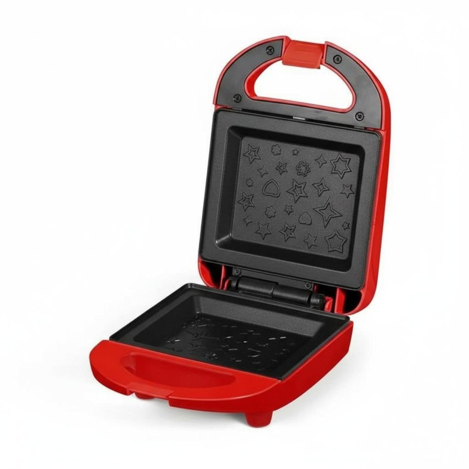 Sandwich Appliance, 110V Multifunctional Breakfast Machine, Non-Stick Bread Heater, Home Kitchen Red Star Plate-image-39