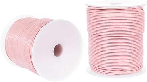 Miniatura 9 de Craft County Cordón redondo de cuero de 0.059 in  5, 10, 25 yardas (negro, 10 yardas)