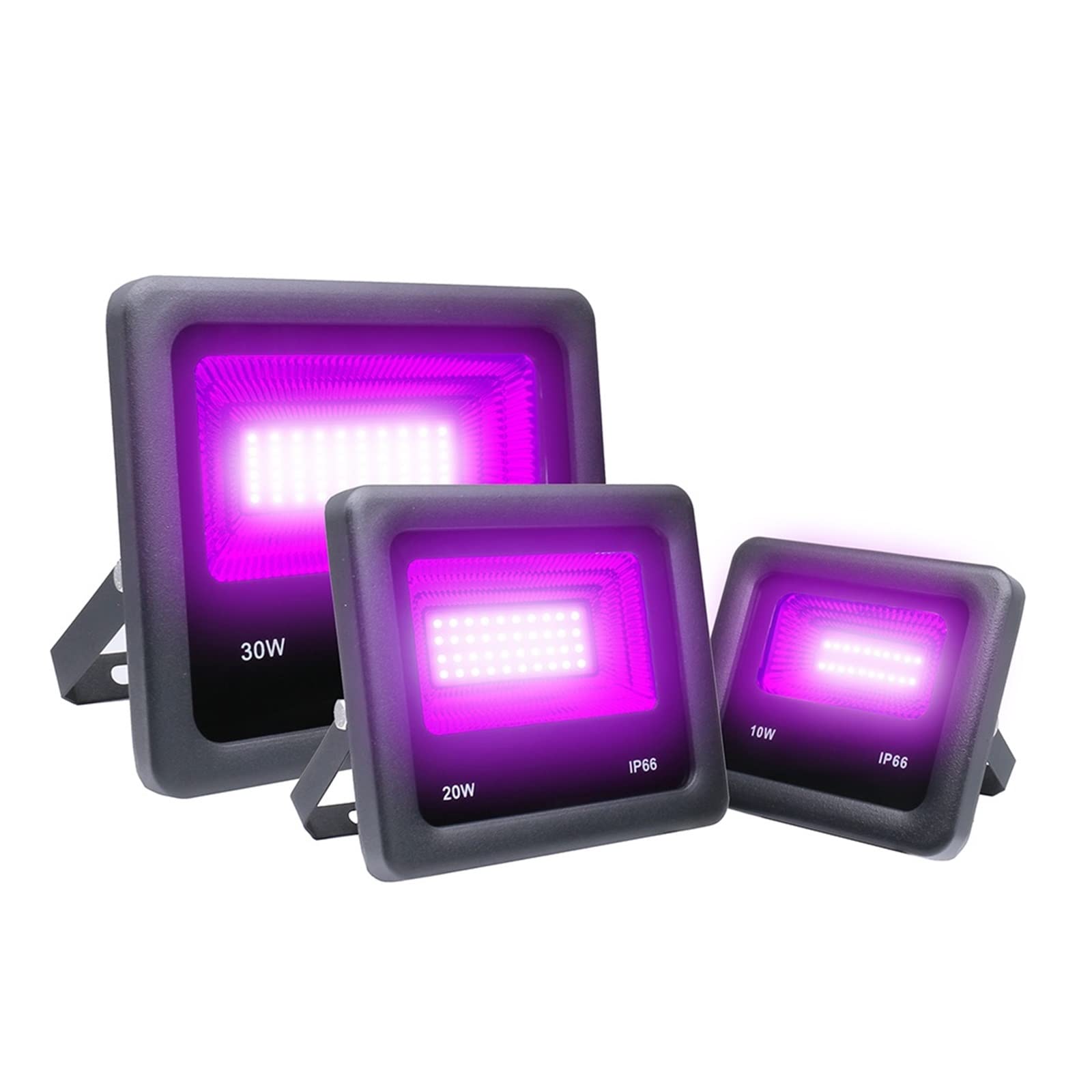 Naświetlacz LED, UV LED Reflektor 10W 20W 30W 50W światło ultrafioletowe 395nm lampy żarówka fluorescencyjna czarne impreza z okazji halloween bal(10W)