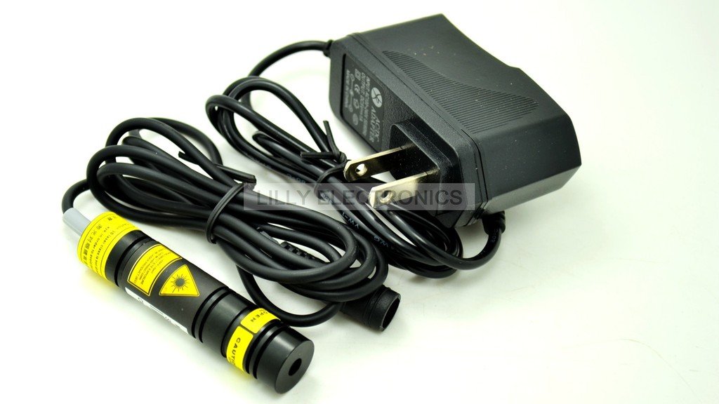 780nm 100mW Infrared Laser Diode Module - Focusable, 5V, With AC Adapter - For Lab & DIY