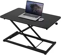 Conversor de mesa de pé ajustável em altura, suporte de teclado de computador para desktop, suporte de teclado para suporte de mesa, estações de trabalho ergonômicas para escritório em casa