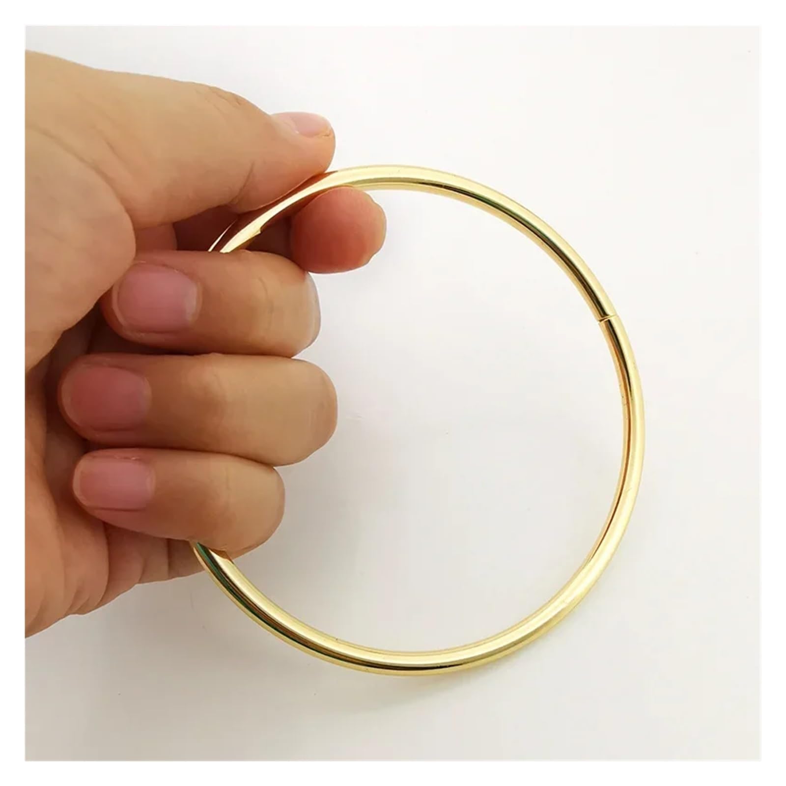 MRKU Asa de Madera para Bolso, Accesorios para Bolsos, Manualidades, Bricolaje, Redondo, 1/5 Piezas, Anillo de Hierro Redondo de Metal, Repuesto para Estuche de Mujer para Bolso