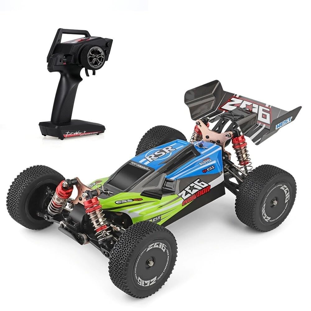Goolsky XKS 144001 Ferngesteuertes Auto, 60 km/h, hohe Geschwindigkeit, 1/14, 2,4 GHz, Buggy, 4 WD RC Rennwagen, Geländewagen, RTR (grün)