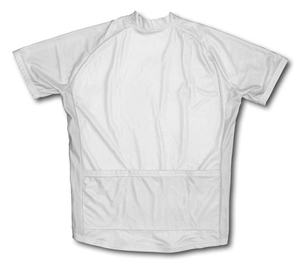 ScudoPro White Short Sleeve Cycling Jersey for Youth - Size M