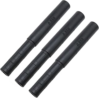 yukata Golf Shaft Extension Golf Shaft Extension 0.55“ - 0.59" Golf Club Extensions Golf Club for Iron/Wood Golf Repair Black -3pcs