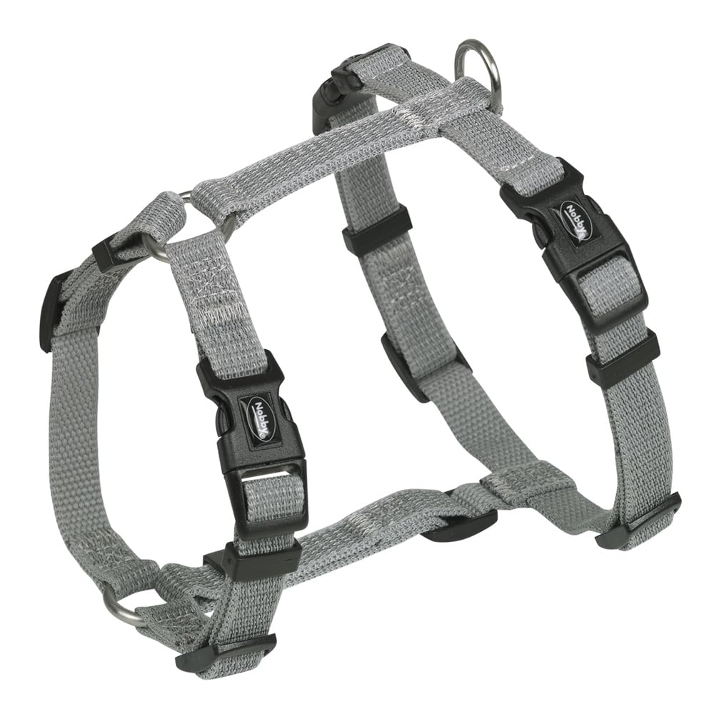 Nobby Full Reflect 52066-42 Harness Grey M-L: Neck: 38-50 cm, Chest: 50-70 cm, W: 20 mm