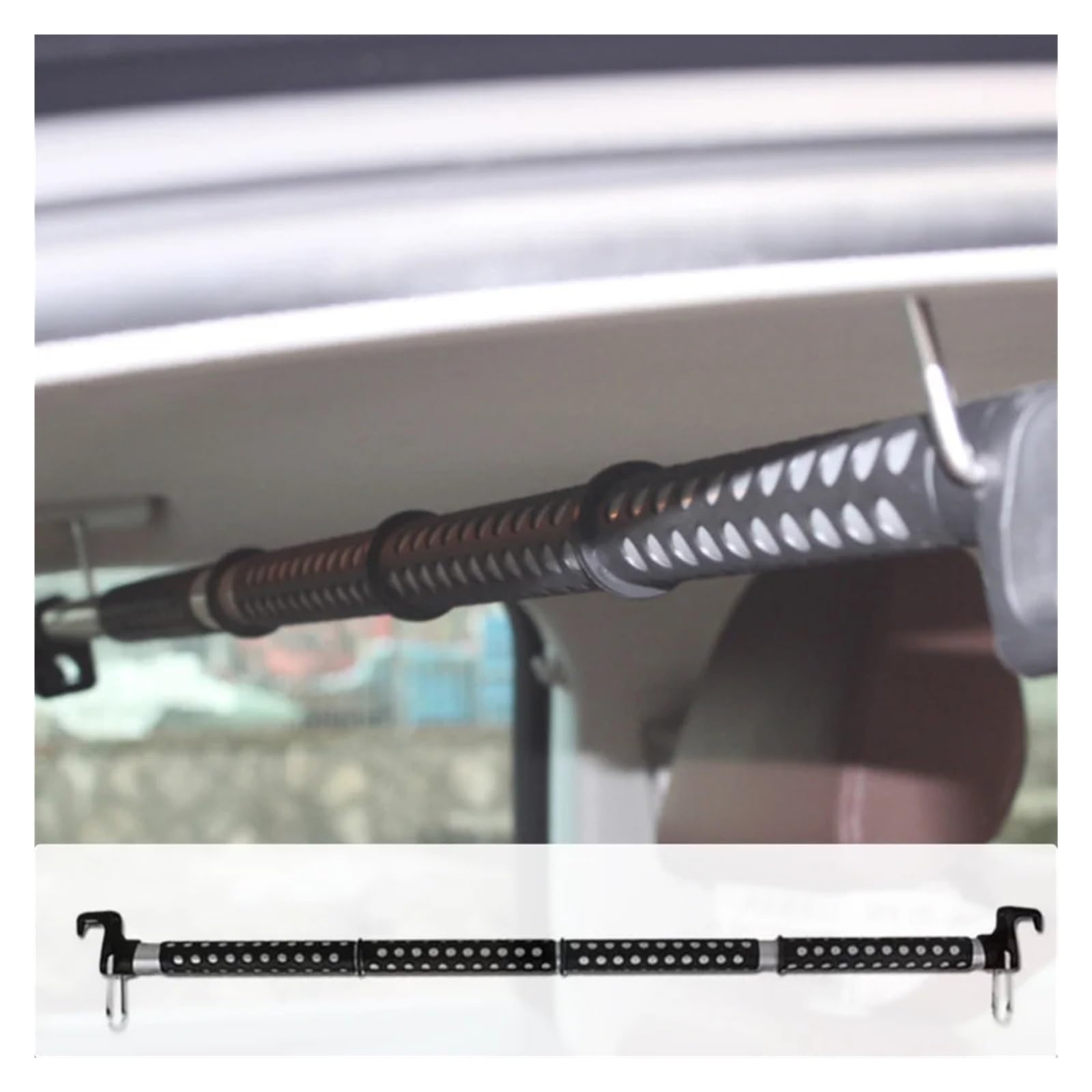 Muzhen Store Appendiabiti for Auto Lunghezza Regolabile Universale esteso Appendiabiti for Auto Appendiabiti Asta for Vestiti Appendiabiti Porta Abiti Organizzatore for la casa