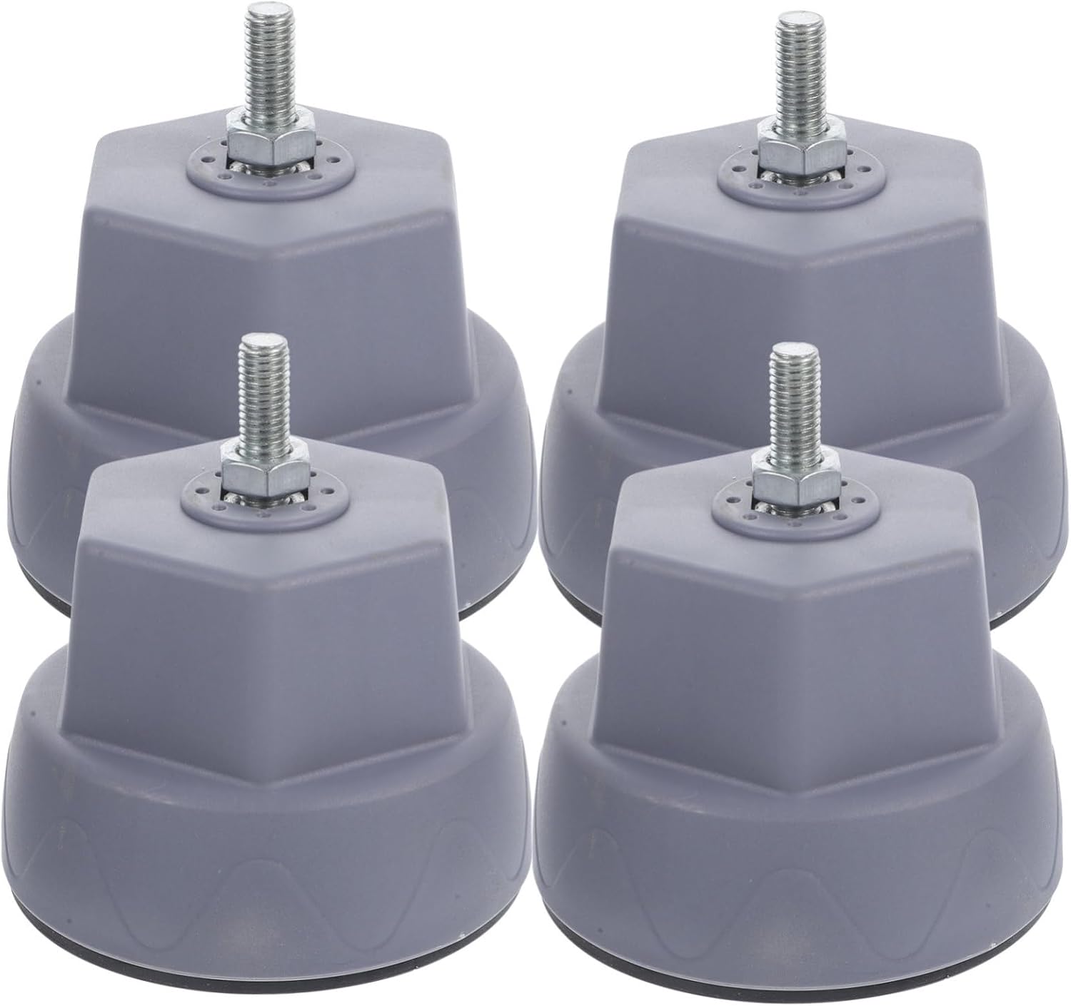 4pcs Adjustable Anti-vibration Washer Dryer Feet Pads Non-skid Furniture Support for Washing Machines Shock Absorbing Mat for Home Use Protect Floors and Reduce Noise