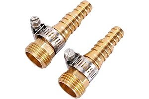 Universal Male Thread 5/8 3/4 1/2 Inch Garden Hose Repair Mender with Clamps