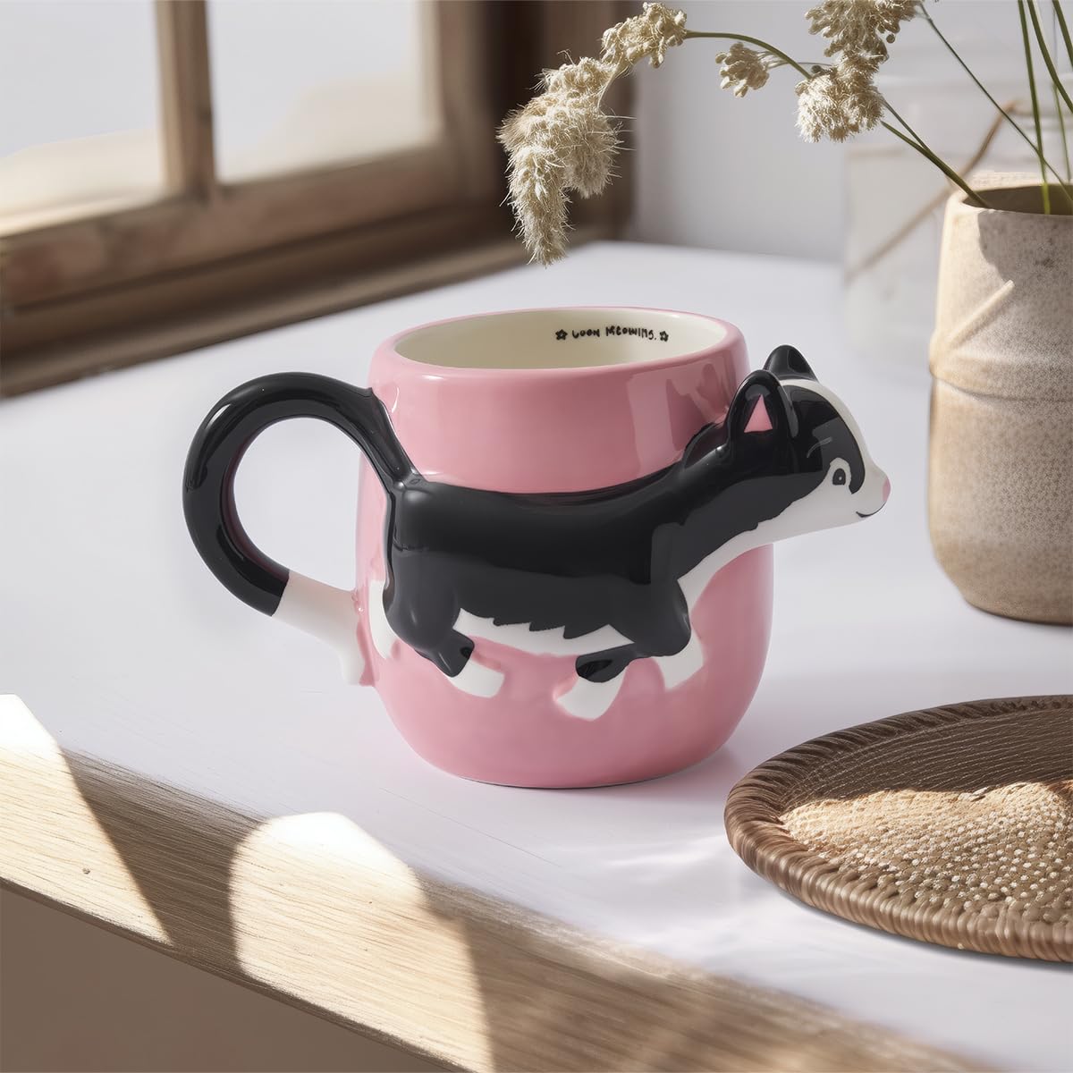Aryıldız Cozy Kedi Figürlü Kupa 500 ml