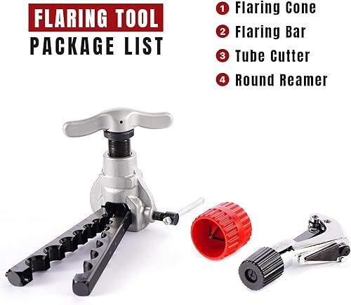 Miniatura 2 de Thorstone Juego de herramientas de abocinación de 7 troqueles  Tamaños 316 pulgadas -34 pulgadas  Juego de cono excéntrico resistente de 45 grados