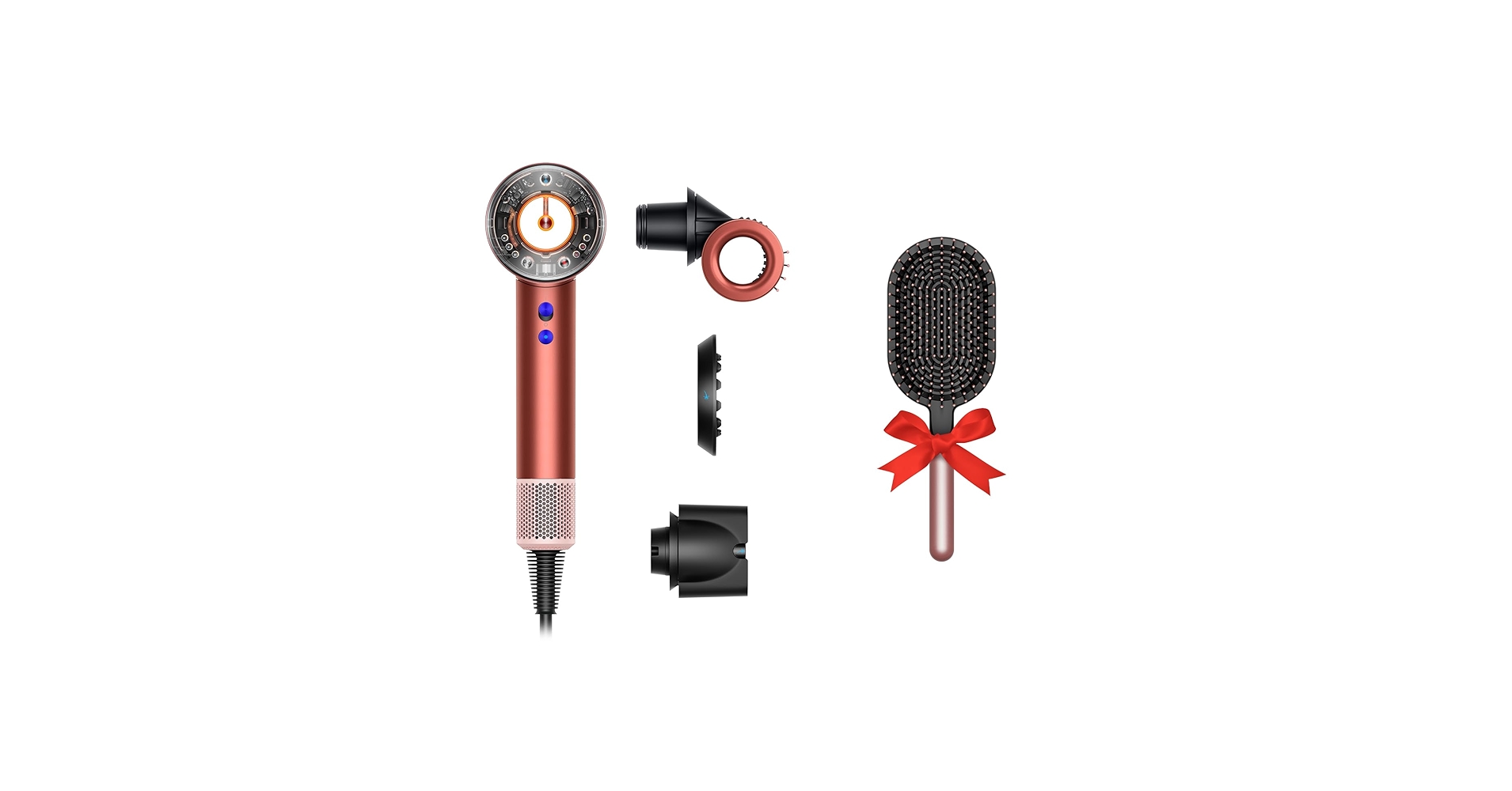 ダイソン ヘアドライヤーHD16 SBP +パドルブラシ 即購入可 ダイソン Dyson Supersonic Nural TM Shineヘアドライヤー