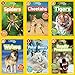 National Geographic Readers Tigers, Cheetahs, Polar Bears, Wolves, Spiders, Deadly Predators 6 pack