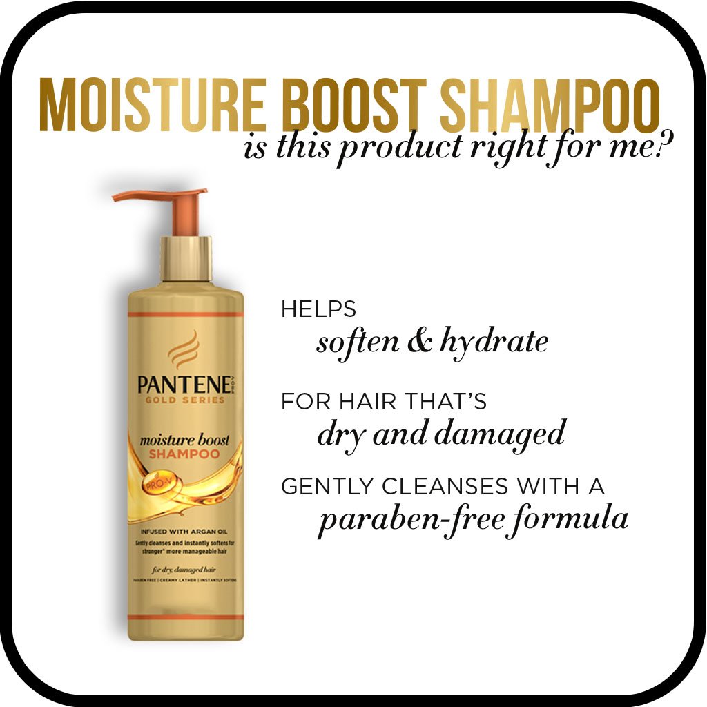 Pantene Pro-V Gold Series Moisture Boost Shampoo, 9.1 fl oz - Image 3