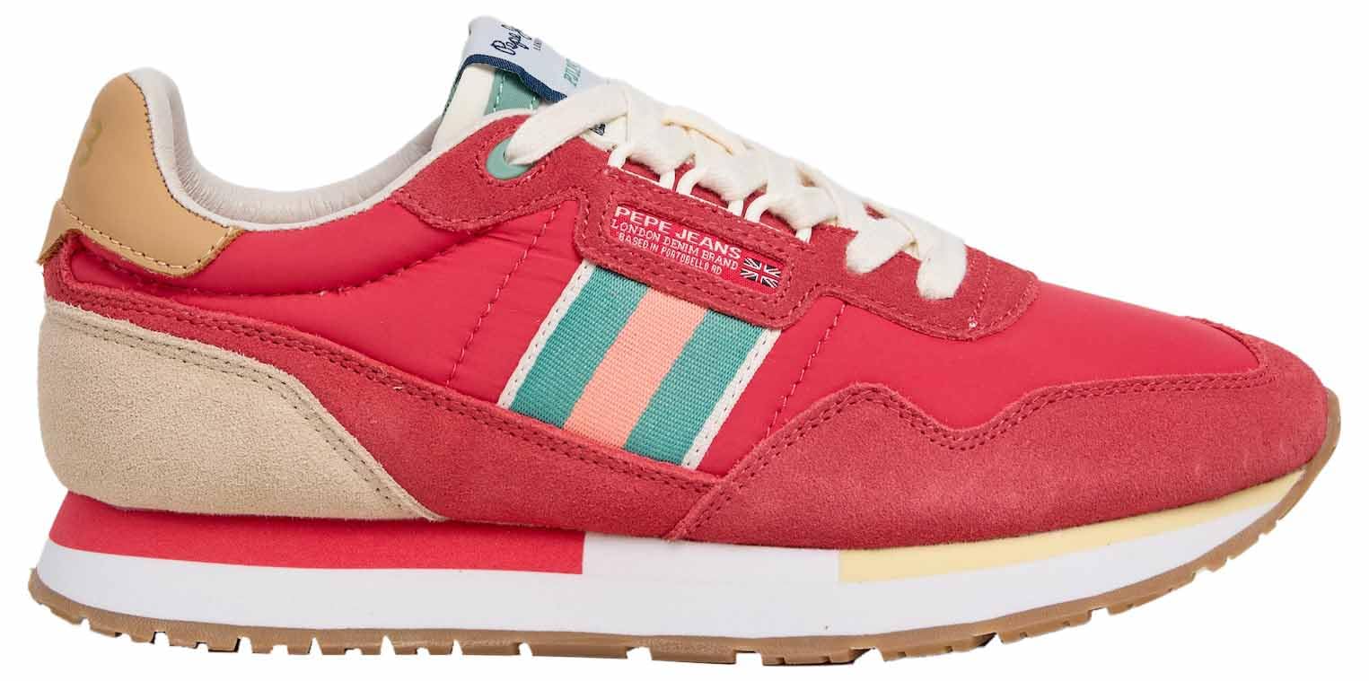 Pepe Jeans Women's Orange Trainers Aiden Tape
