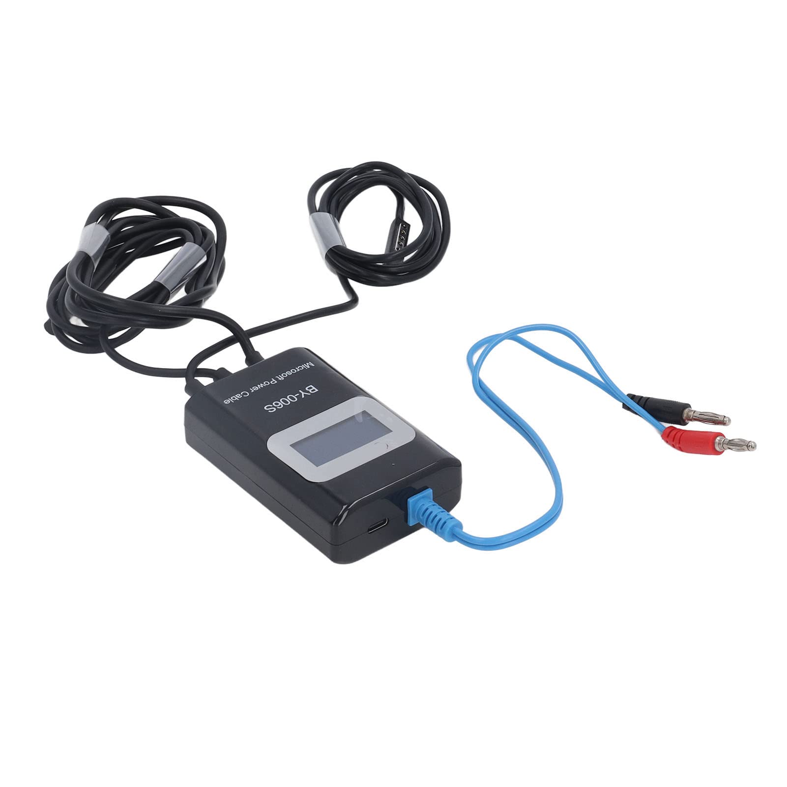 Cocoarm Kabel Rozruchowy z Tworzywa ABS PU, Czerwona miedź Kabel Sterujący Rozruchem z Wyświetlaczem LED Wyjście 2 do 3 urządzeń Wykrywanie Usterek Płyty Głównej w Celu Naprawy Tabletów