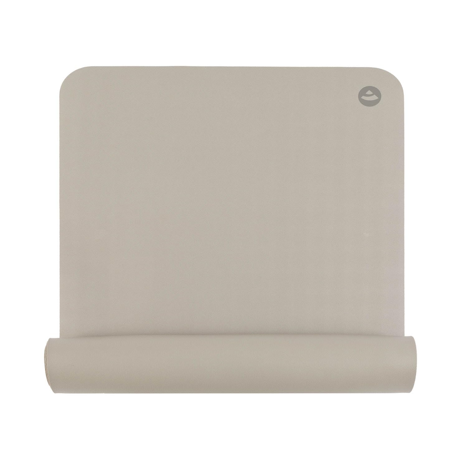 Bodhi Yogamatte ECO PRO | Extrem Rutschfester Naturkautschuk | Natürlich & Umweltfreundlich | Profi-Matte für Yoga & Pilates | Ideal für dynamisches Yoga | 185 x 60 x 0,4 cm | light taupe