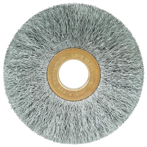 Weiler 15543 3" Crimped Wire Wheel, .008" Steel Fill, 1/2" Arbor Hole, Made in the USA (Pack of 10)