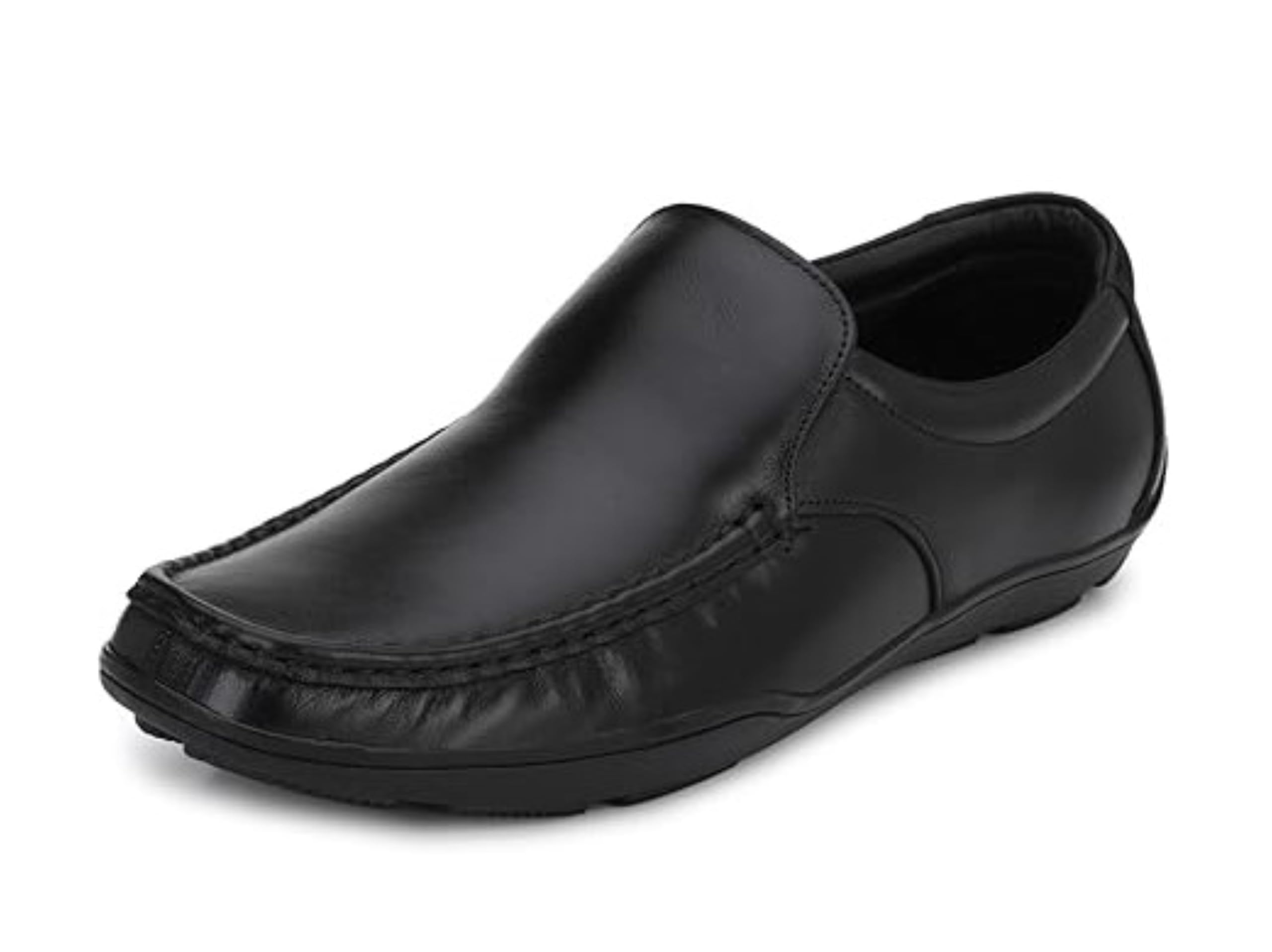 FENTACIA Genuine Leather Moccasin Formal Shoes for Men