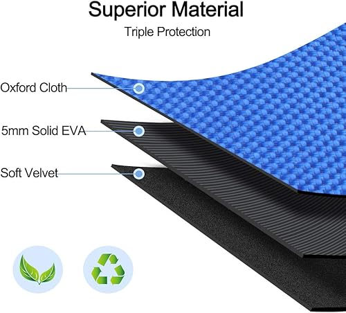 Miniatura 3 de Funda organizadora electrónica, paquete de 2 fundas portátiles para auriculares, bolsa de almacenamiento con clip de mosquetón de metal para cable