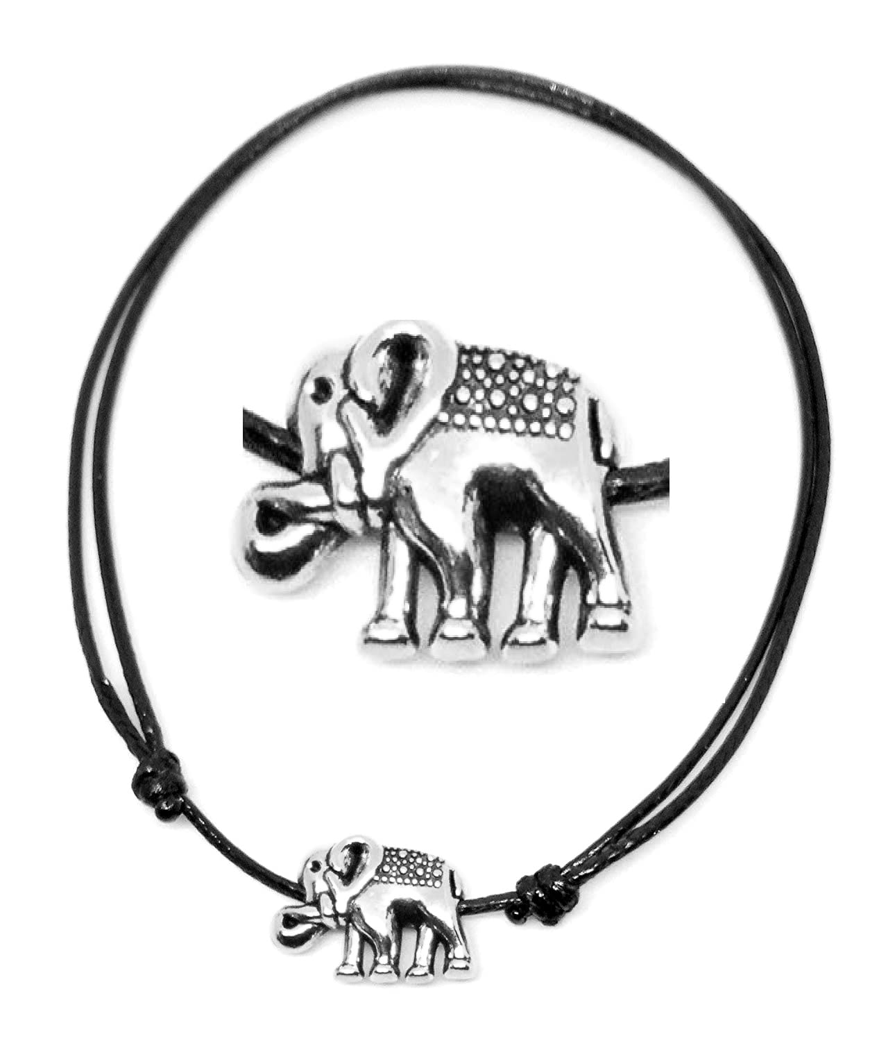VAMA FASHIONS Adjustable Black Nylon Cord Nazar battu Suraksha Elephant Nazariya Payal Silver Anklet for Baby Girls & Women (B07Z83F5YQ) Amazon Price History, Amazon Price Tracker