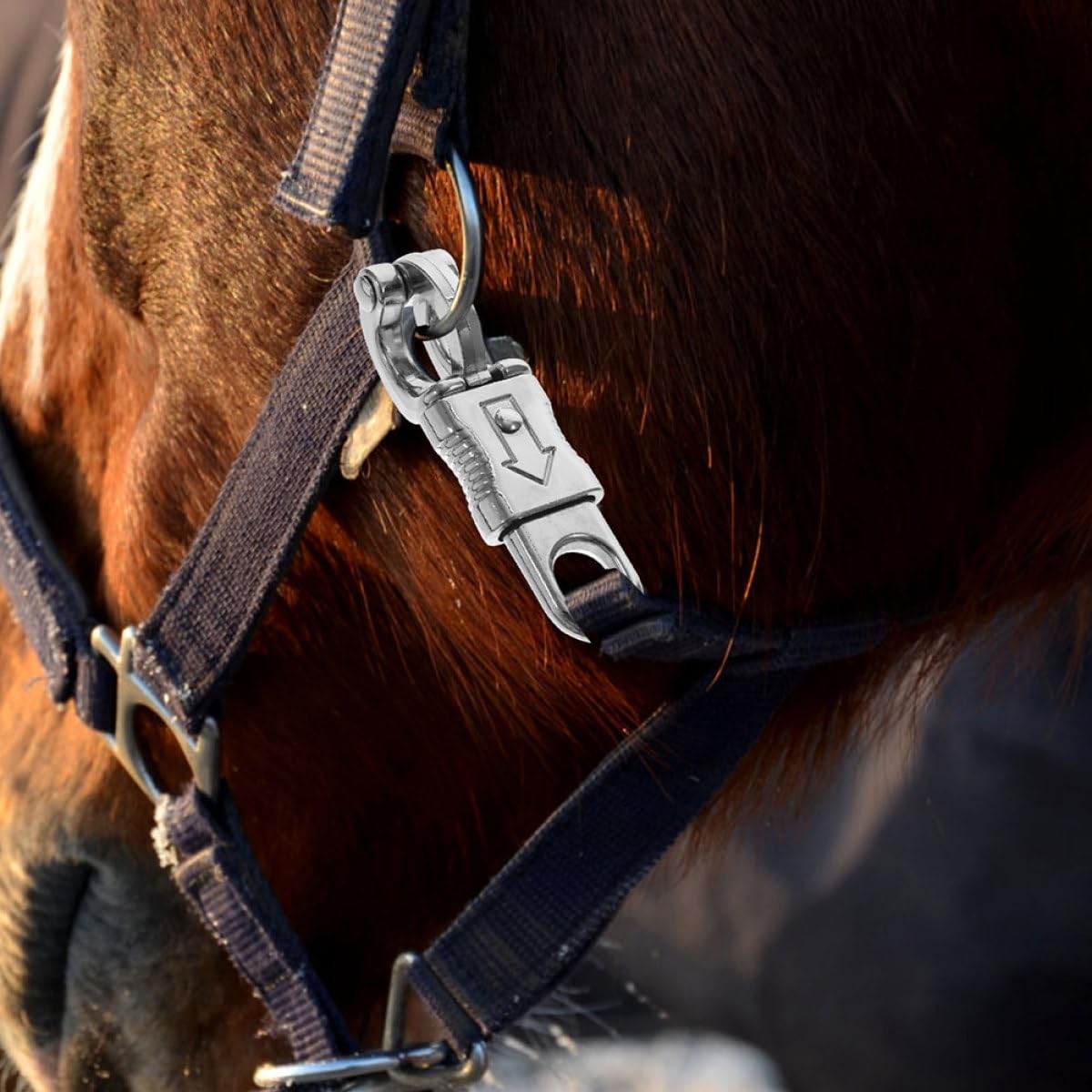 ifundom Gancio Equestre a Sgancio Rapido in Lega di Zinco, Set 3 Pezzi con Molla, Clip di Metallo per Finimenti Cavalli e Accessori Equitazione, per Sport All’aria Aperta e Attrezzature