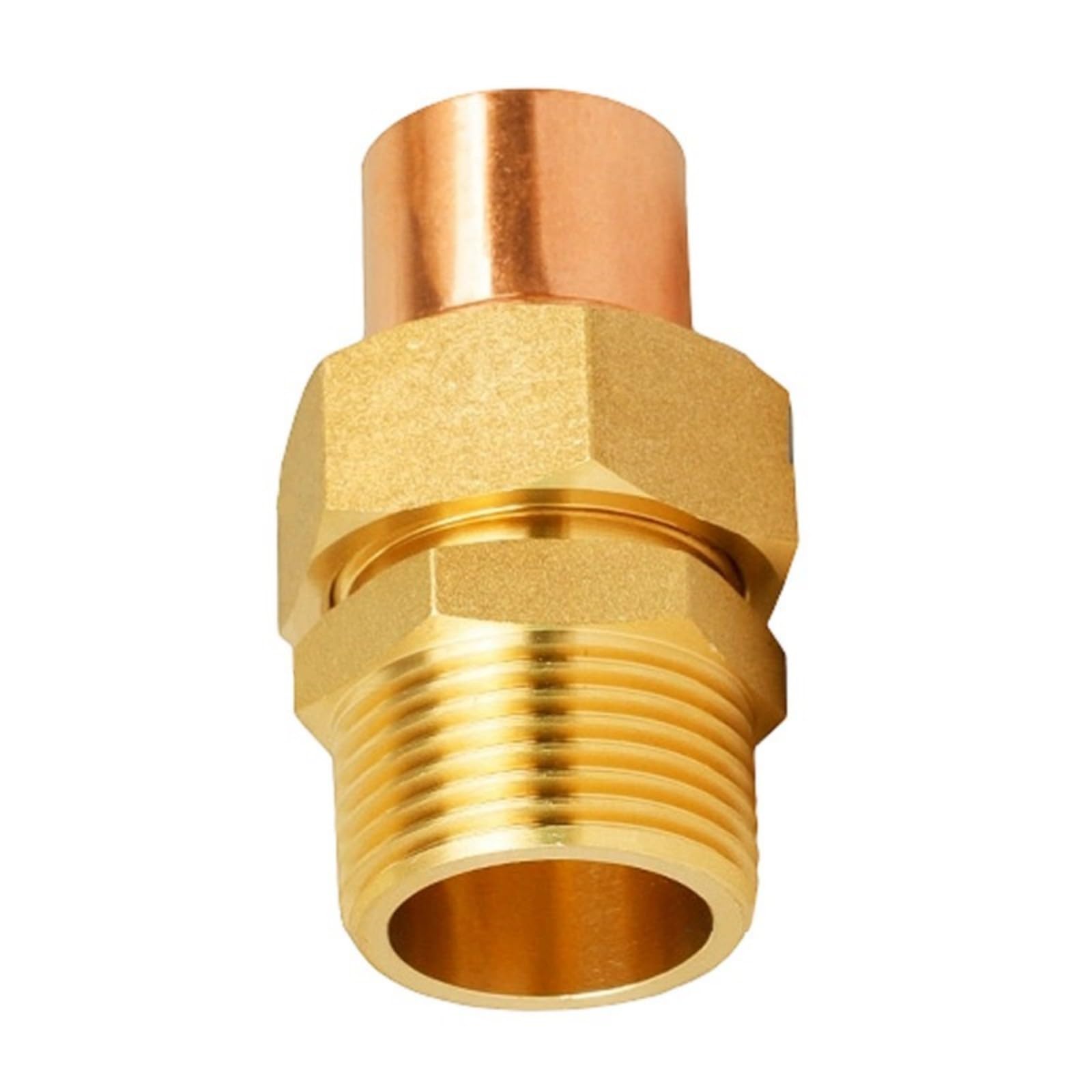 Brass End Feed Fitting Union Connector Coupler Adapter for HVAC Hot Cold Water Agricultural Irrigation Union Connector Coupler Adapter